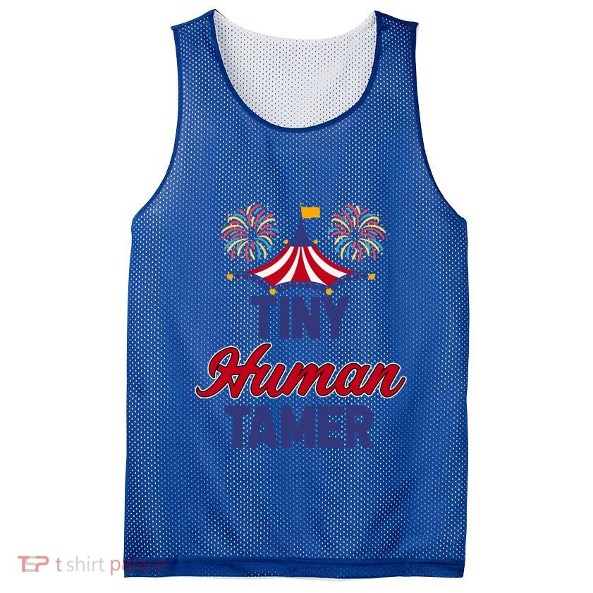 Tiny Hu Tamer Circus Carnival Ring Master Teacher Parent Gift Mesh Reversible Basketball Jersey Tank