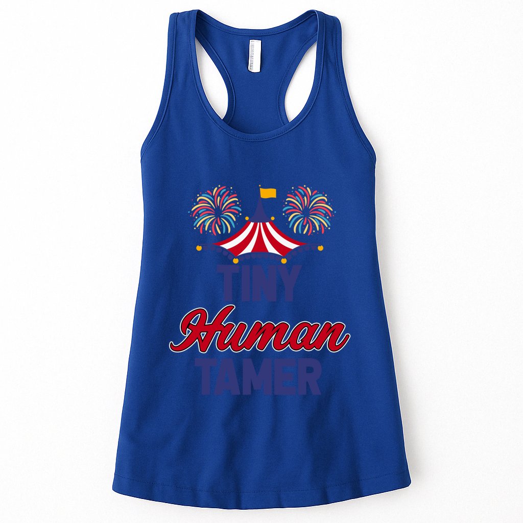 Tiny Hu Tamer Circus Carnival Ring Master Teacher Parent Gift Womens Tank Top
