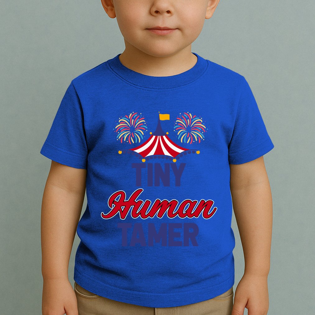 Tiny Hu Tamer Circus Carnival Ring Master Teacher Parent Gift Toddler T-Shirt