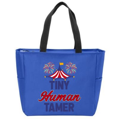 Tiny Hu Tamer Circus Carnival Ring Master Teacher Parent Gift Zip Tote Bag
