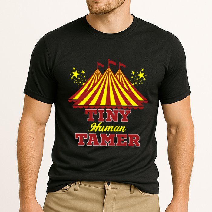 Tiny Hu Tamer Circus Carnival Ring Master Teacher Parent Gift Cooling Performance Crew T-Shirt