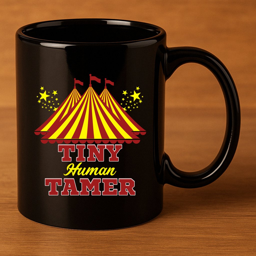 Tiny Hu Tamer Circus Carnival Ring Master Teacher Parent Gift 11oz C Handle Ceramic Mug