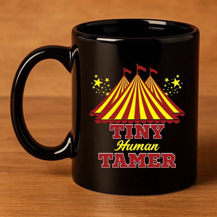 Tiny Hu Tamer Circus Carnival Ring Master Teacher Parent Gift 11oz C Handle Ceramic Mug