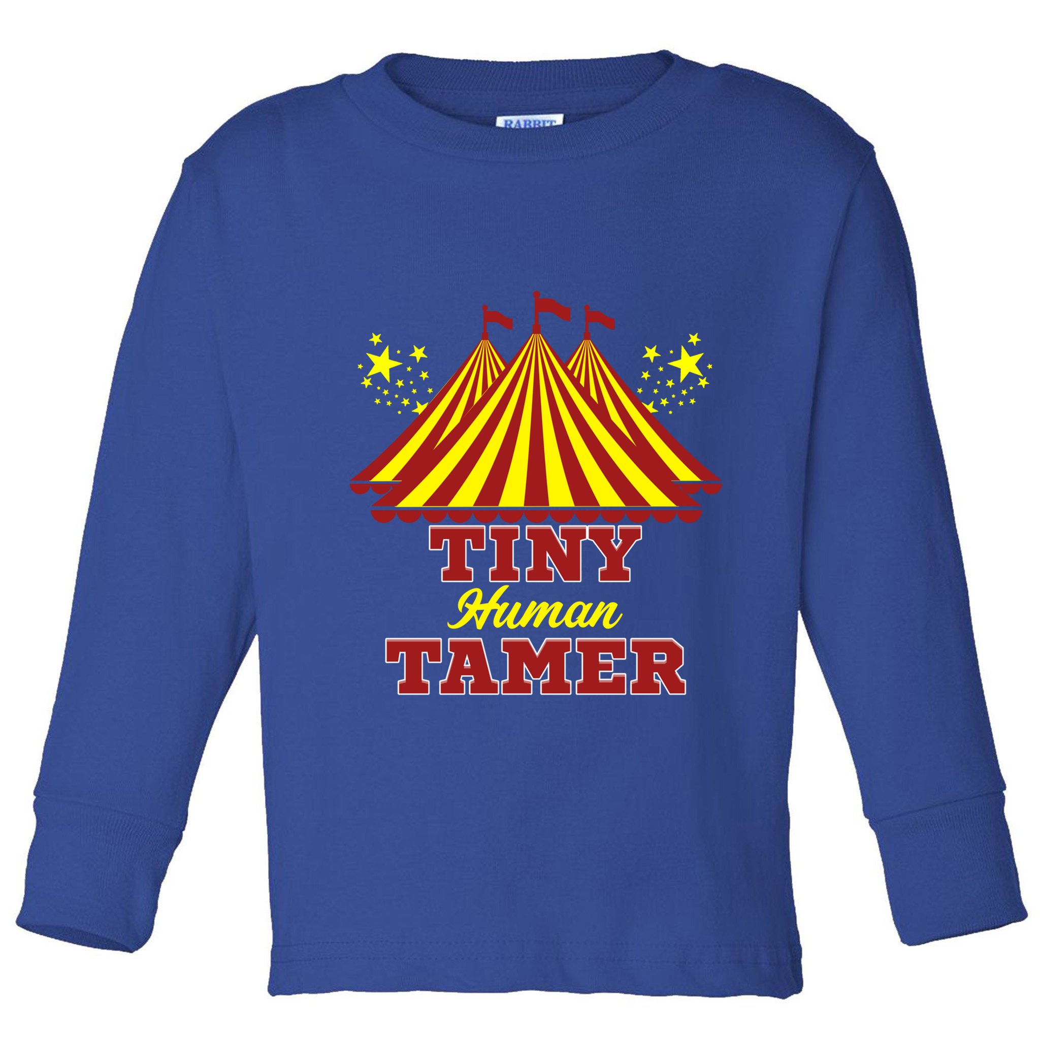 Tiny Hu Tamer Circus Carnival Ring Master Teacher Parent Gift Toddler Long Sleeve Shirt