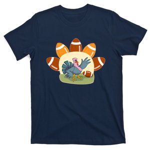 Turkey Happy Thanksgiving Football T-Shirt