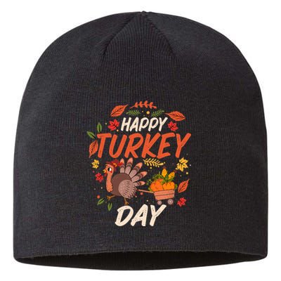 Thanksgiving Happy Turkey Day Holiday Gifts For Girls Sustainable Beanie