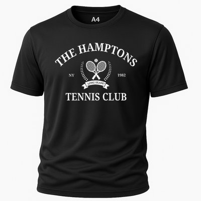 The Hamptons Tennis Club Vintage Style Aesthetic Crewneck Cooling Performance Crew T-Shirt