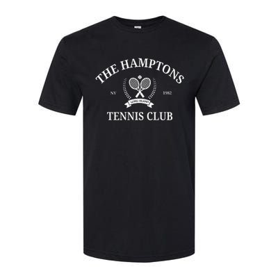 The Hamptons Tennis Club Vintage Style Aesthetic Crewneck Softstyle CVC T-Shirt