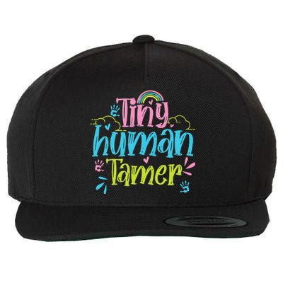 Tiny Human Tamer Daycare Provider Nanny PreK Teacher Wool Snapback Cap