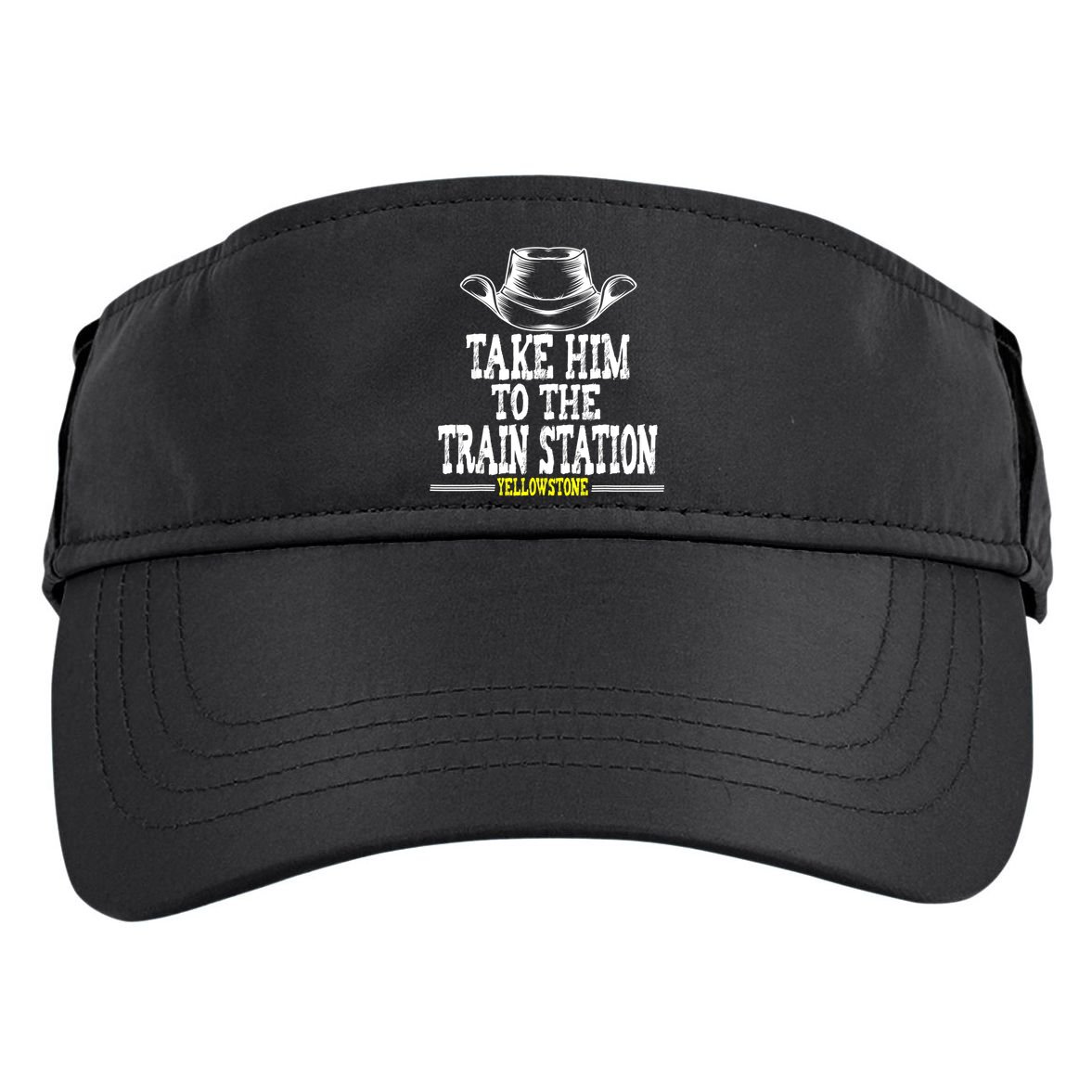 Take Him To The Train Station Apparel Adult Drive Performance Visor