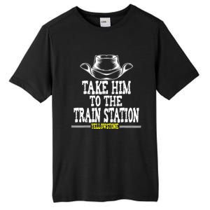 Take Him To The Train Station Apparel Tall Fusion ChromaSoft Performance T-Shirt