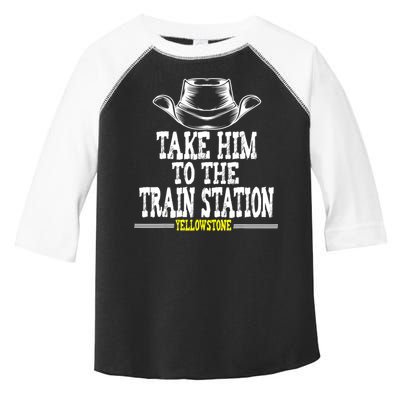 Take Him To The Train Station Apparel Toddler Fine Jersey T-Shirt