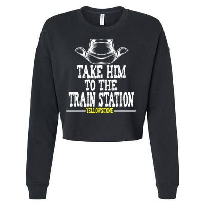 Take Him To The Train Station Apparel Cropped Pullover Crew
