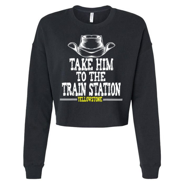 Take Him To The Train Station Apparel Cropped Pullover Crew