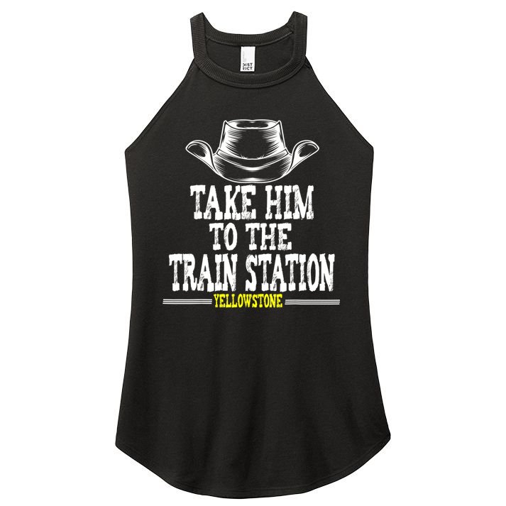 Take Him To The Train Station Apparel Women's Perfect Tri Rocker Tank
