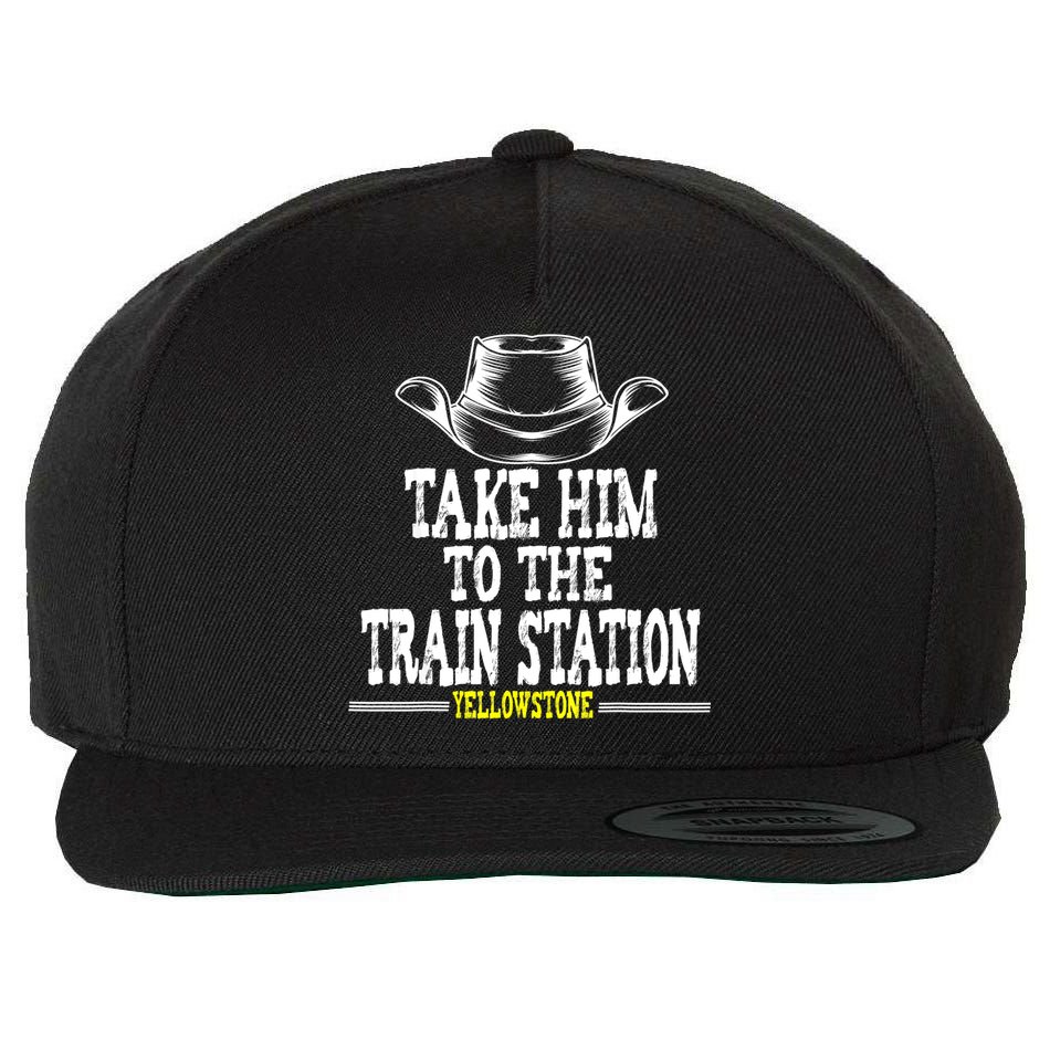 Take Him To The Train Station Apparel Wool Snapback Cap