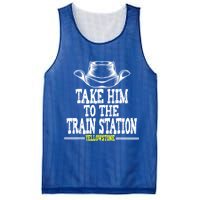 Take Him To The Train Station Apparel Mesh Reversible Basketball Jersey Tank