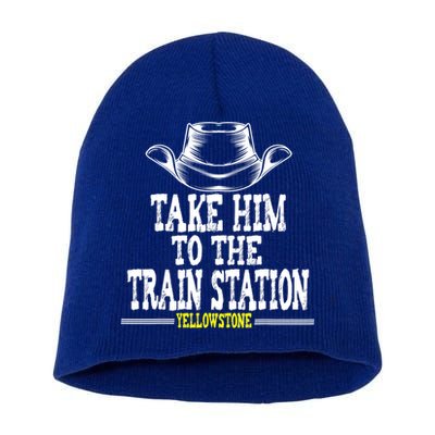 Take Him To The Train Station Apparel Short Acrylic Beanie