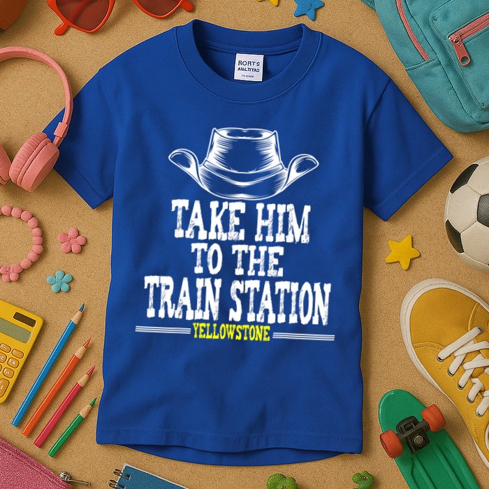 Take Him To The Train Station Apparel Kids T-Shirt