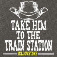 Take Him To The Train Station Apparel Cotton Canvas Backpack