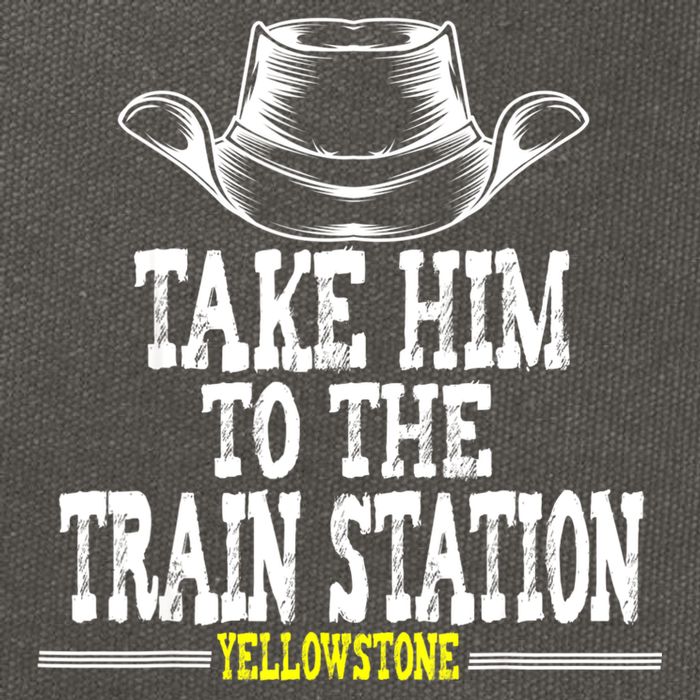 Take Him To The Train Station Apparel Cotton Canvas Backpack