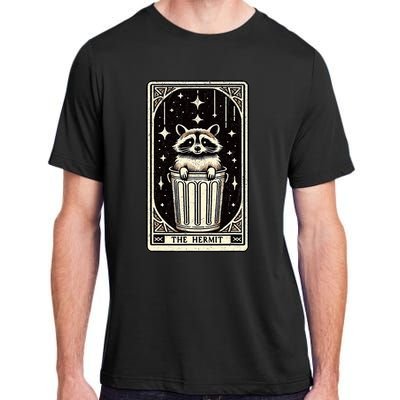 The Hermit Tarot Card Mystic Funny Raccoon Adult ChromaSoft Performance T-Shirt