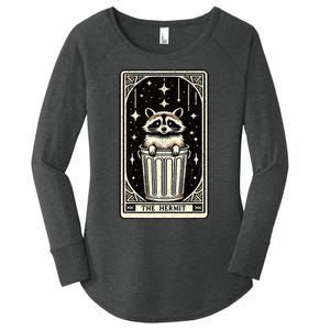 The Hermit Tarot Card Mystic Funny Raccoon Women's Perfect Tri Tunic Long Sleeve Shirt