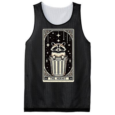 The Hermit Tarot Card Mystic Funny Raccoon Mesh Reversible Basketball Jersey Tank