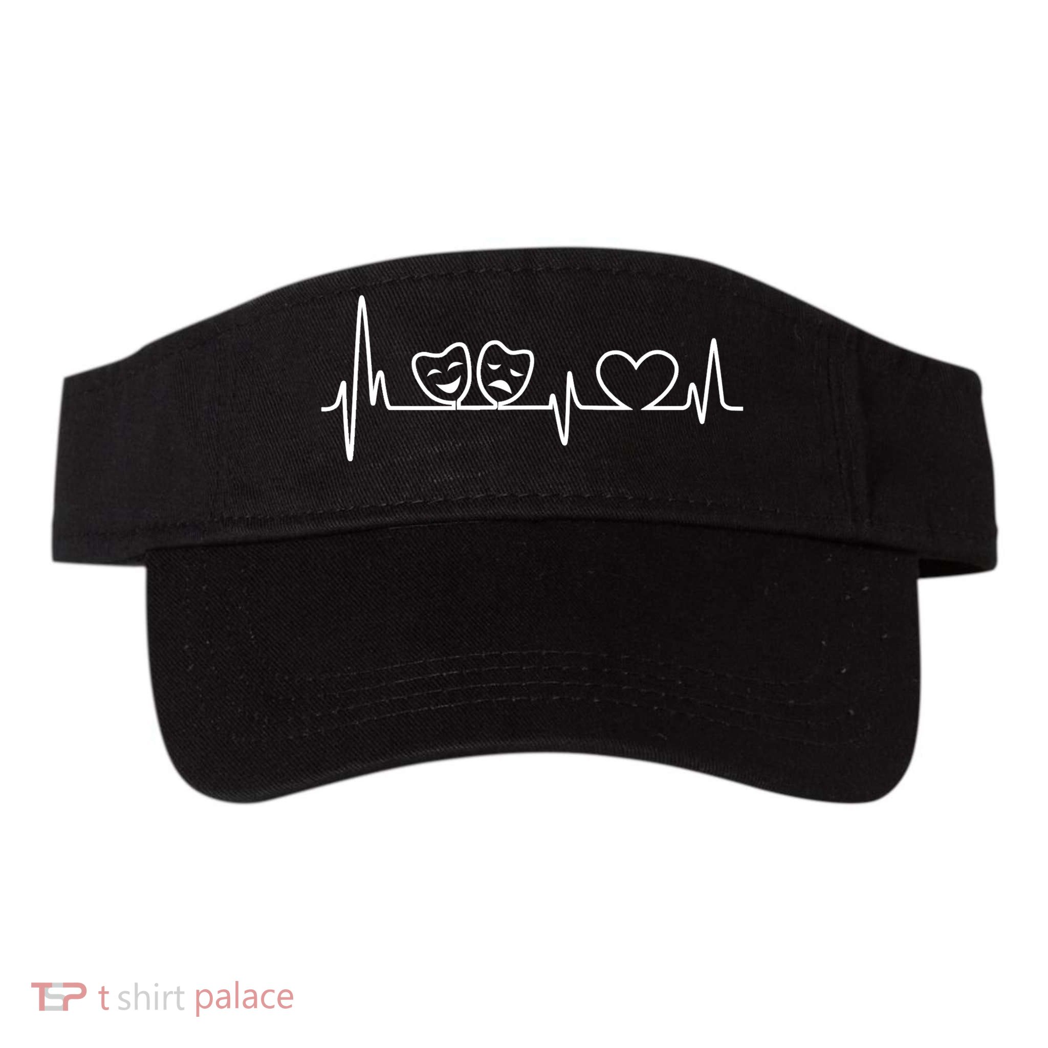 Theatre Heartbeat Theater Gift Nerd Drama Rehearsal Gift Visor