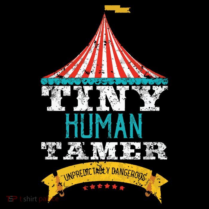 Tiny Human Tamer Circus Teacher Cute Childcare Provider Premium T-Shirt