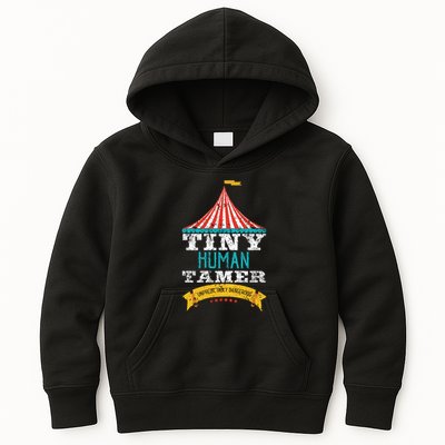 Tiny Human Tamer Circus Teacher Cute Childcare Provider Kids Hoodie