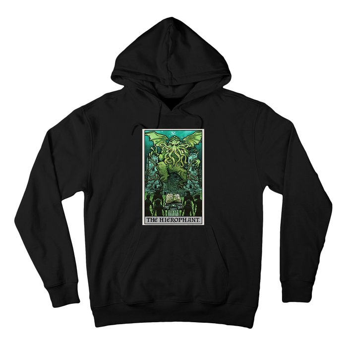 The Hierophant Tarot Card Cthulhu Classic Horror Halloween Hoodie