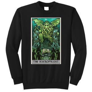 The Hierophant Tarot Card Cthulhu Classic Horror Halloween Sweatshirt