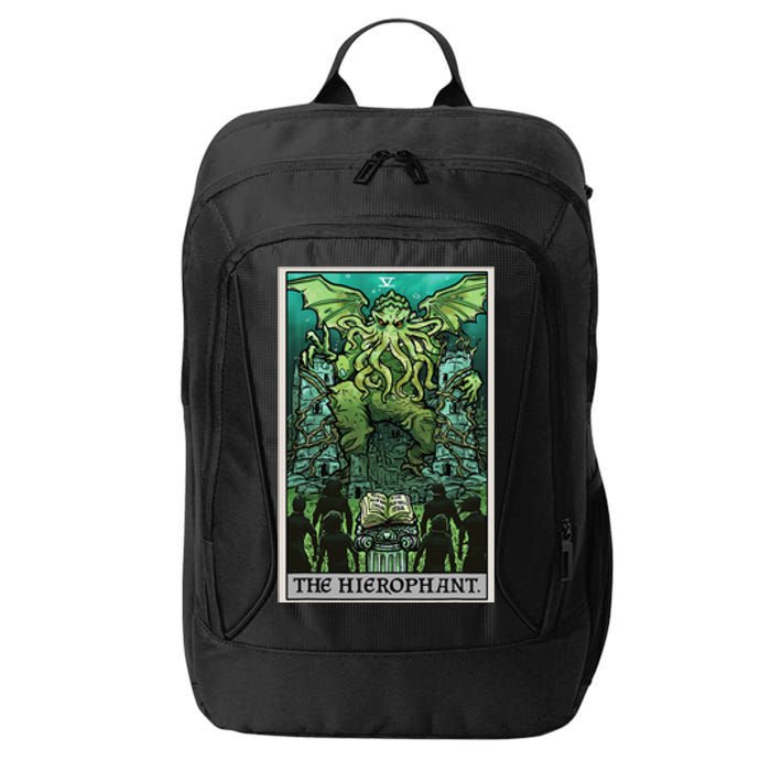 The Hierophant Tarot Card Cthulhu Classic Horror Halloween City Backpack