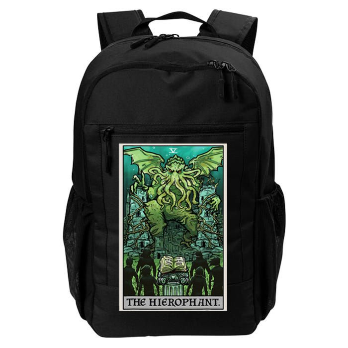 The Hierophant Tarot Card Cthulhu Classic Horror Halloween Daily Commute Backpack