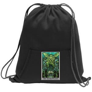 The Hierophant Tarot Card Cthulhu Classic Horror Halloween Sweatshirt Cinch Pack Bag