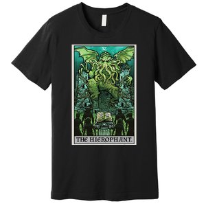 The Hierophant Tarot Card Cthulhu Classic Horror Halloween Premium T-Shirt