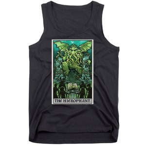 The Hierophant Tarot Card Cthulhu Classic Horror Halloween Tank Top