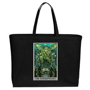 The Hierophant Tarot Card Cthulhu Classic Horror Halloween Cotton Canvas Jumbo Tote