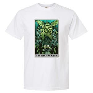 The Hierophant Tarot Card Cthulhu Classic Horror Halloween Garment-Dyed Heavyweight T-Shirt