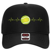 Tennis Heartbeat High Crown Mesh Back Trucker Hat