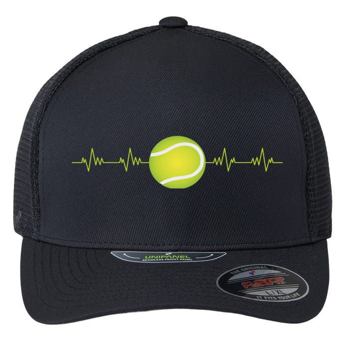 Tennis Heartbeat Flexfit Unipanel Trucker Cap