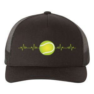 Tennis Heartbeat Yupoong Adult 5-Panel Trucker Hat