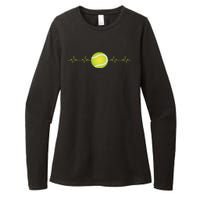 Tennis Heartbeat Womens CVC Long Sleeve Shirt