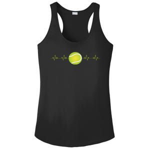 Tennis Heartbeat Ladies PosiCharge Competitor Racerback Tank