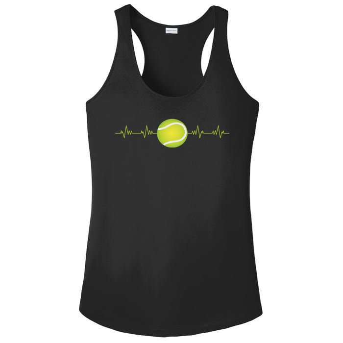 Tennis Heartbeat Ladies PosiCharge Competitor Racerback Tank