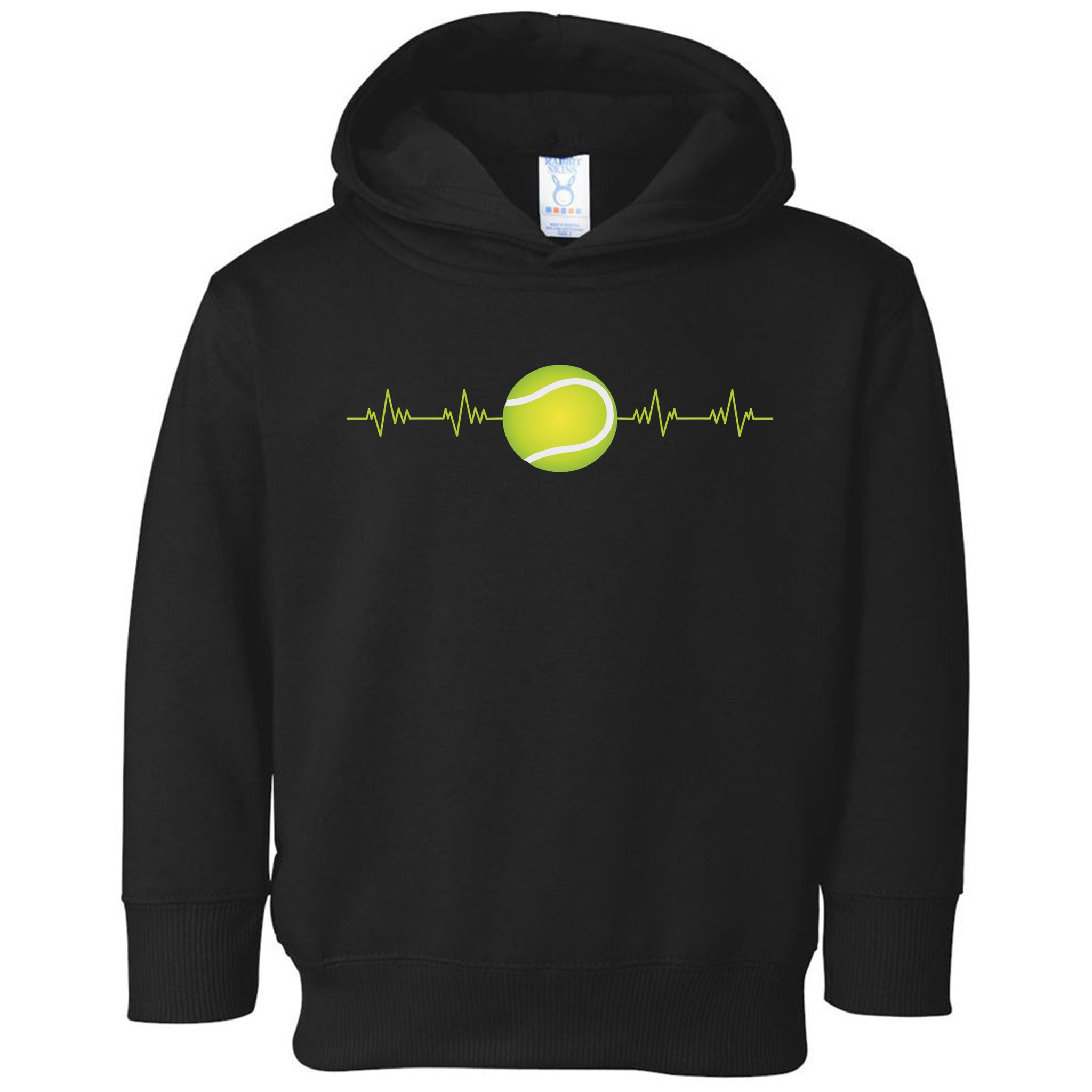 Tennis Heartbeat Toddler Hoodie