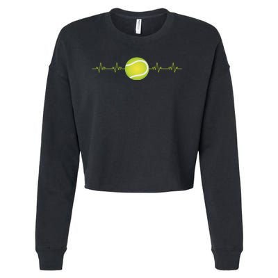 Tennis Heartbeat Cropped Pullover Crew