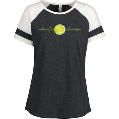 Tennis Heartbeat Enza Ladies Jersey Colorblock Tee