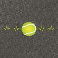 Tennis Heartbeat Cotton Canvas Backpack
